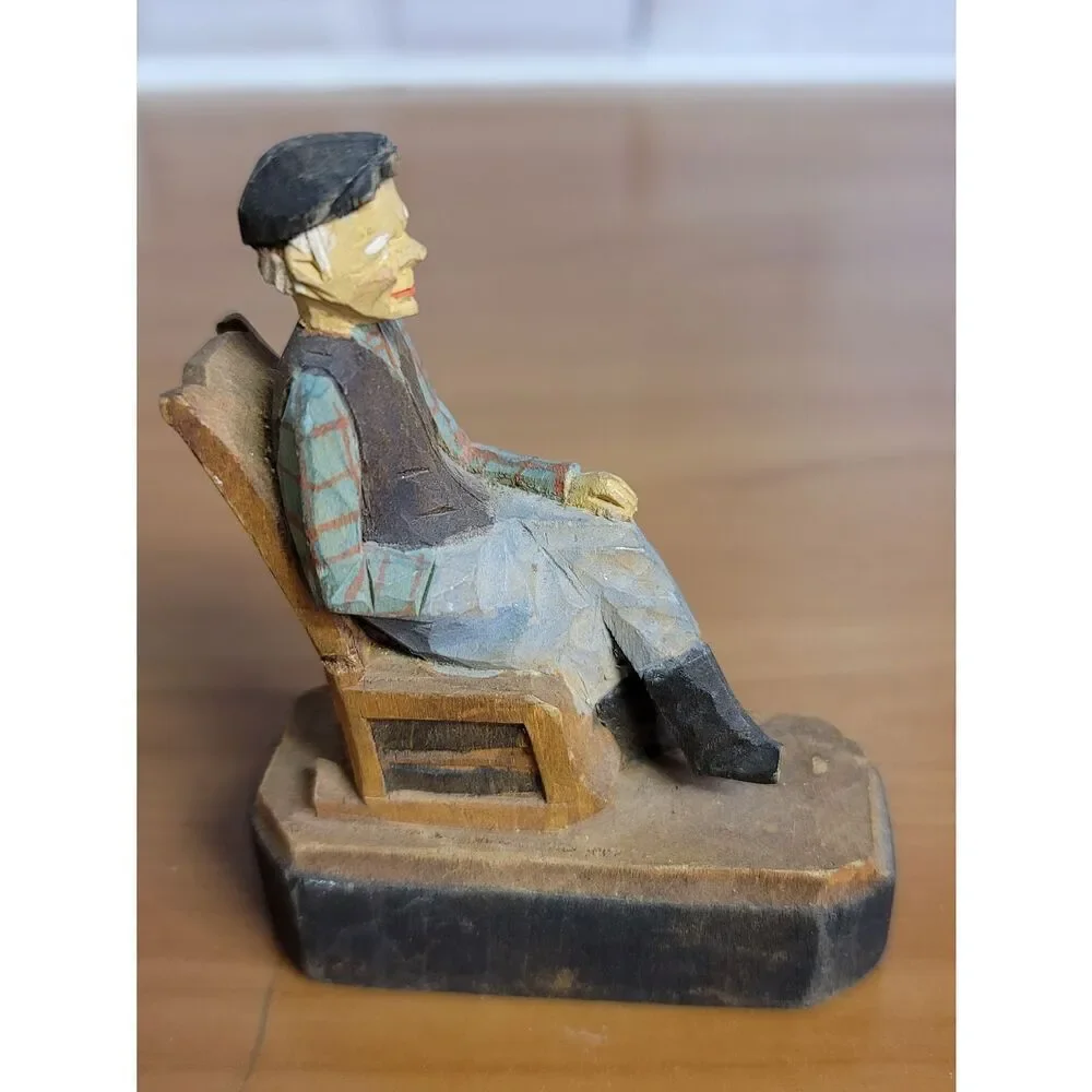 1952 Montreal Wooden Handmade Figurine